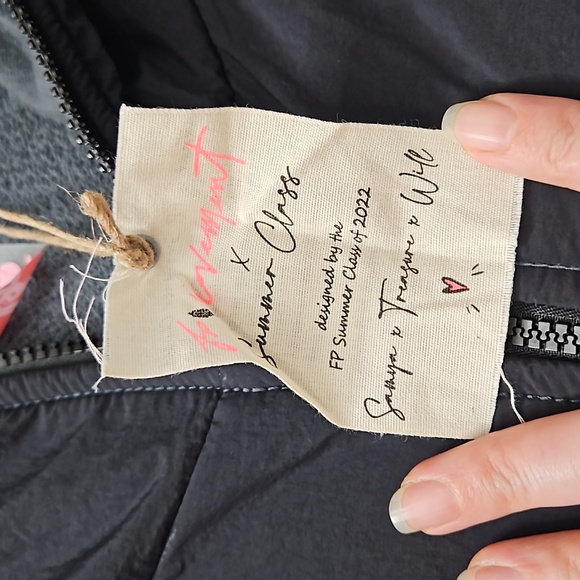 NWOT Free People Movement Pride Hoodie Dark Grey CAU Panthers HBCU Oversized Med - Picture 3 of 11